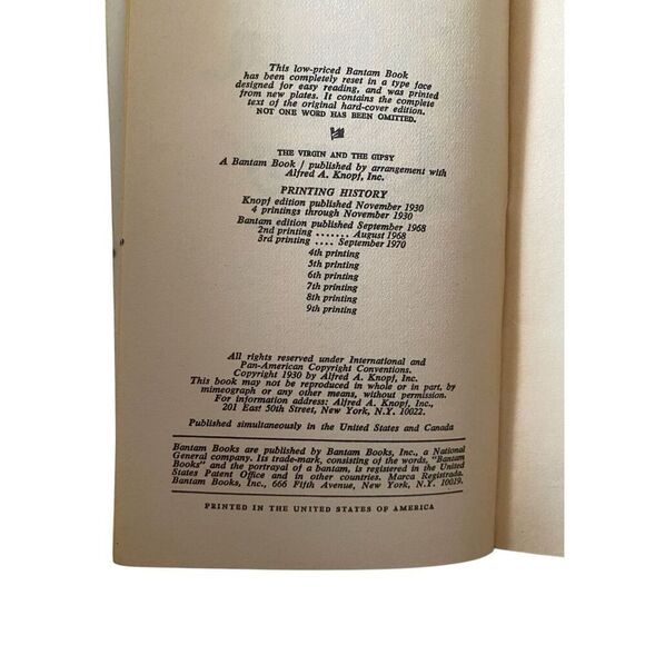 The Virgin And The Gipsy Paperback Book DH Lawrence Novel - Picture 8 of 12